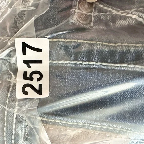 Buckle BKE Jeans Womens 34S Short Blue Fade Y2K Payton Skinny Midrise Whiskers - Picture 12 of 12